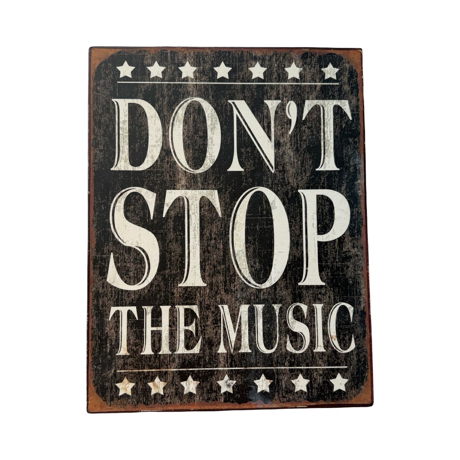 Vintage Blechschild „Don’t Stop The Music“