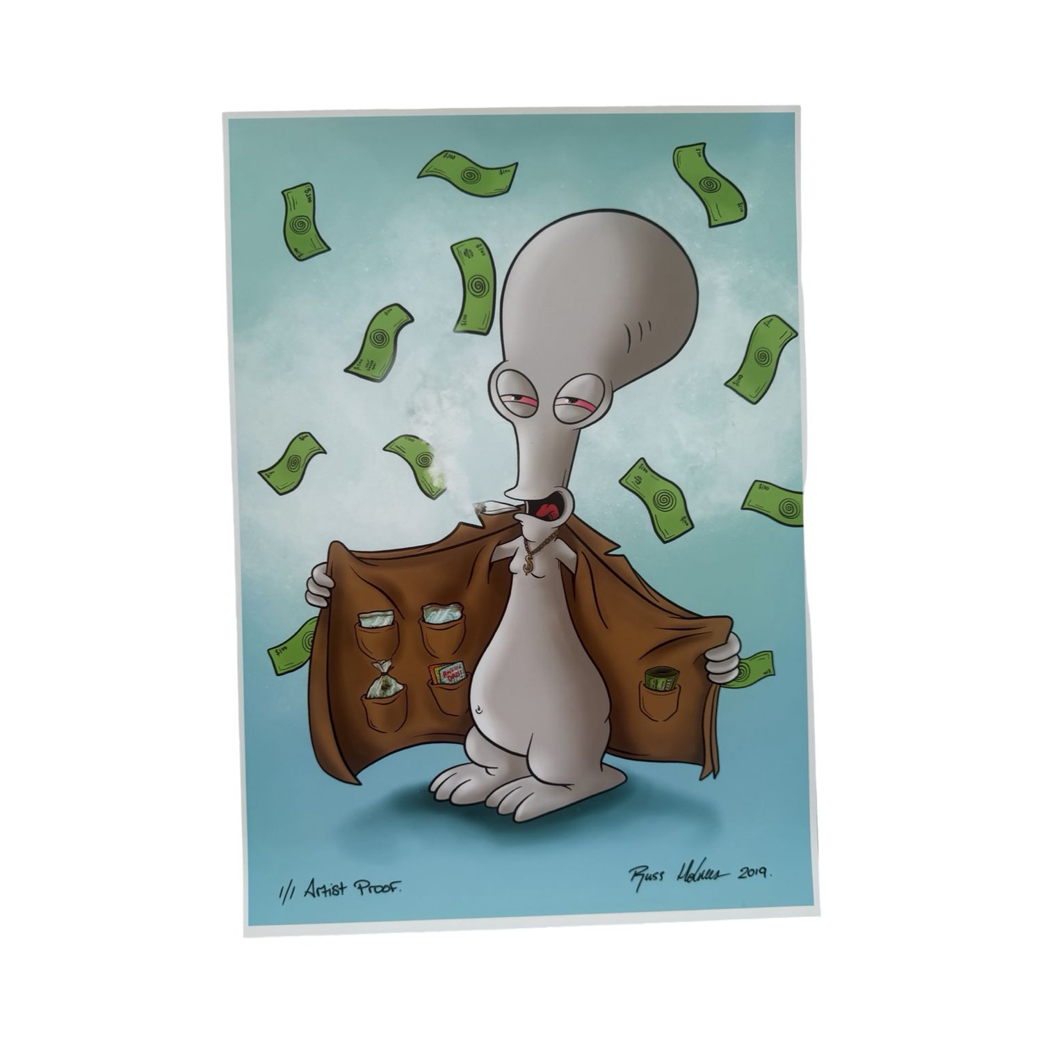 Russ Holmes „Roger Smith Dealer / Money Rain“