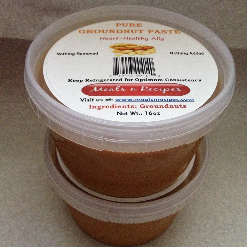 PURE GROUNDNUT PASTE (PEANUT BUTTER) 16 oz