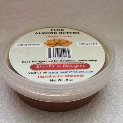 PURE ALMOND NUT BUTTER 8 oz