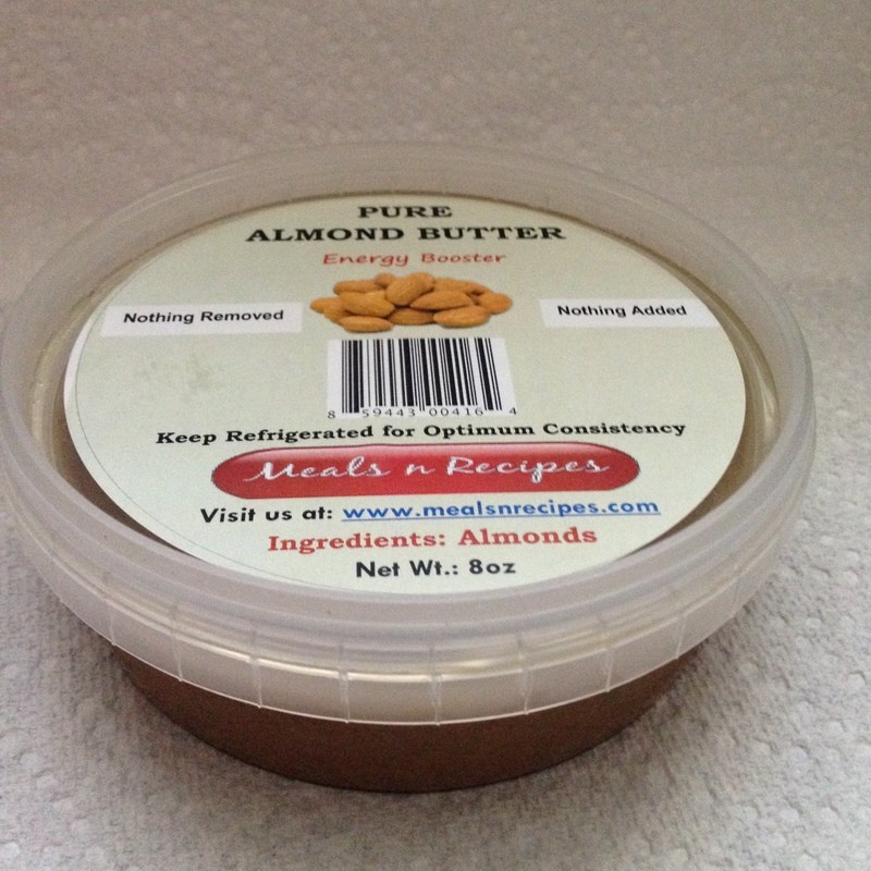 PURE ALMOND NUT BUTTER 8 oz