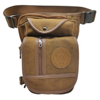 Multifunctional casual men&#39;s wear-resistant canvas belt bag