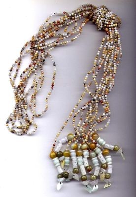 Jade Gemstones Lariat Necklace Belt Jewelry