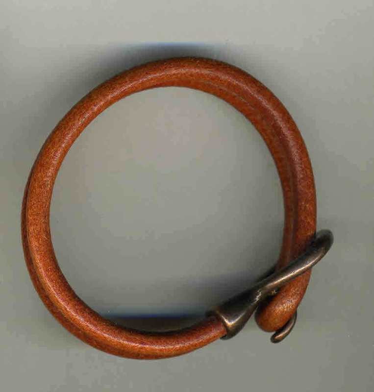 Orange cord bracelet