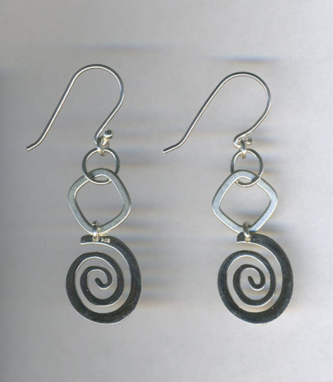Silver earrings