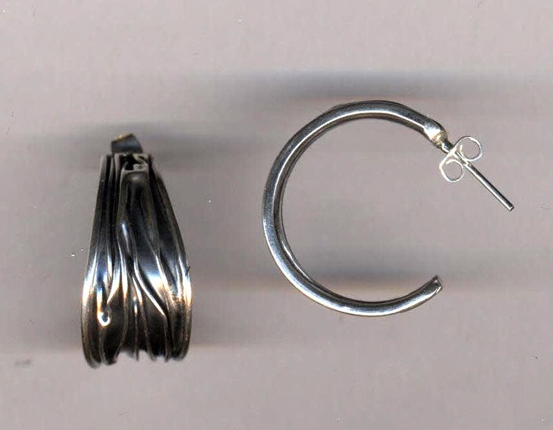 Sterling silver hoops