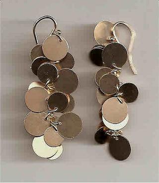 Vermeil Disk Earrings