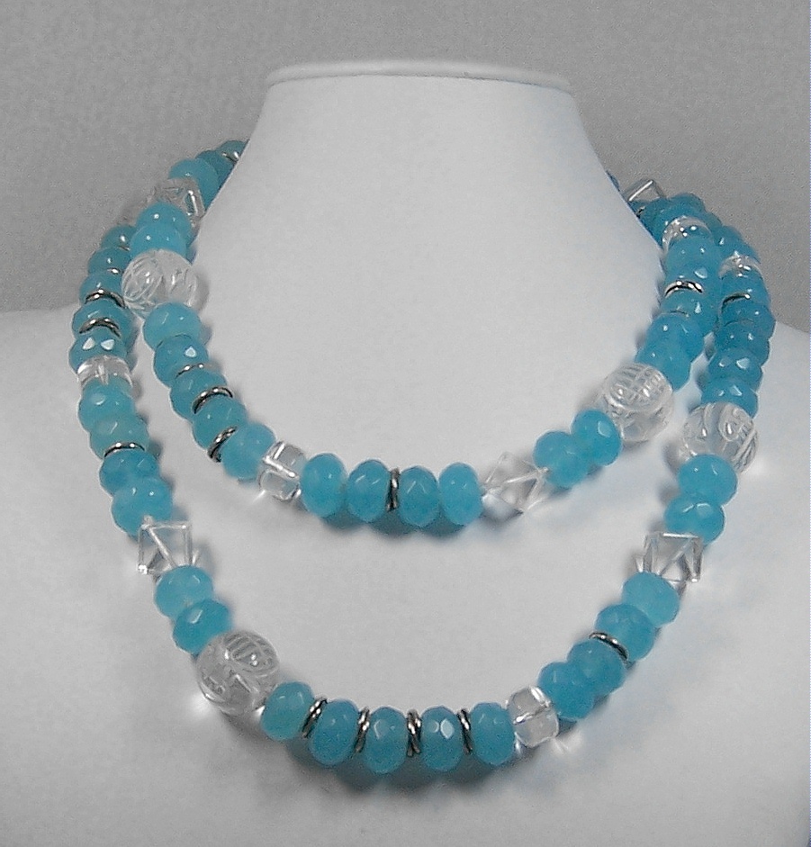 Chalk Turquoise With Rock Crystal