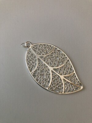 Pendant complex design leaf .925 Sterling Silver
