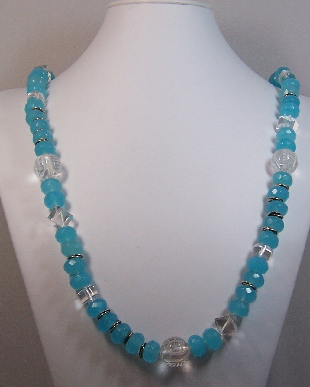 Chalk Turquoise With Rock Crystal