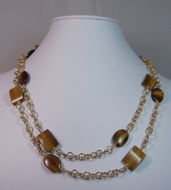 Tiger's eye with  chain
