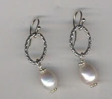 Sterling Silver & Pearl Earrings