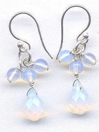 Opalite Briolet Handmade Earrings
