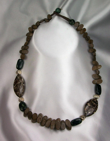 Wood  (Polished) With Jasper &amp; Bloodstone
