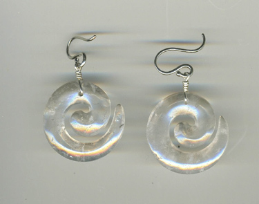 Crystal swirl earrings