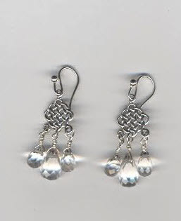 Silver &amp; Crystal Earrings