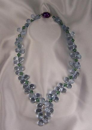 Swarovski Crystal & Lilac Quartz Necklace Swarovski Crystal & Lilac Quartz Necklace