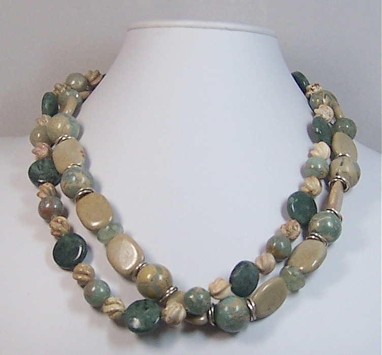 Jasper &amp;  Bloodstone Necklace