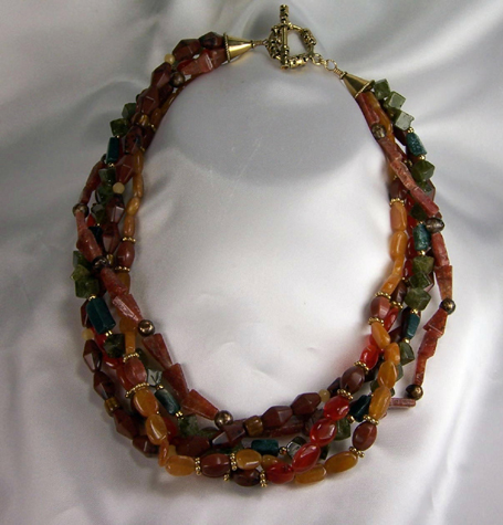 Autumn  Gemstone Necklace