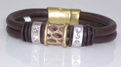Dark Brown Leather Bracelet