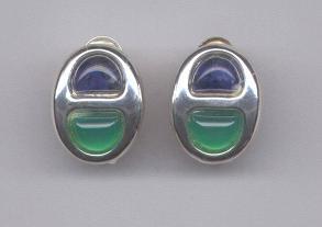 Aventurine &amp; Sodalite  Gemstone Earrings
