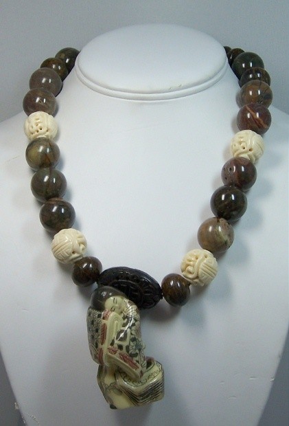 Jasper &amp; Bronzite necklace