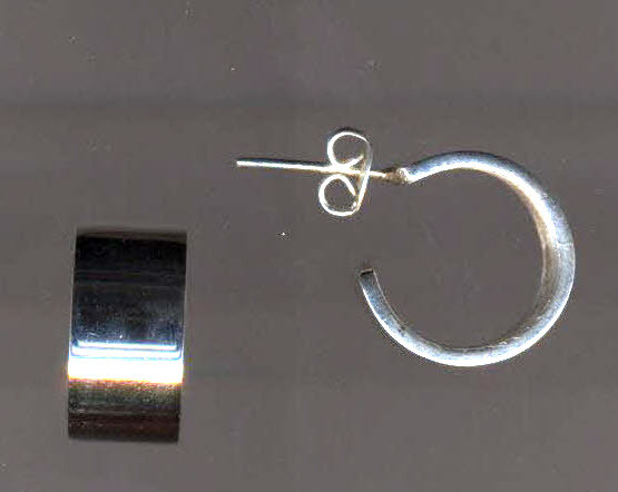 Sterling silver hoops