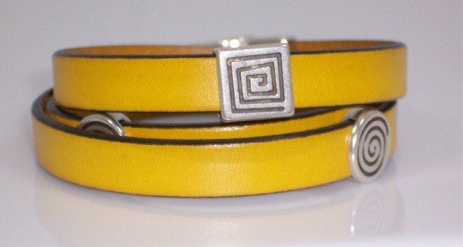 Leather wrap bracelet