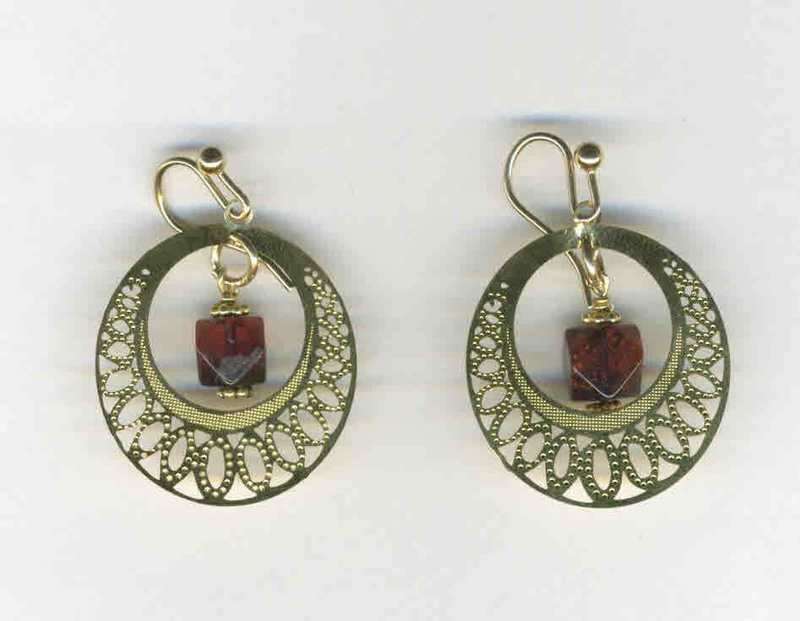 Vermeil &amp; Swarovski earrings