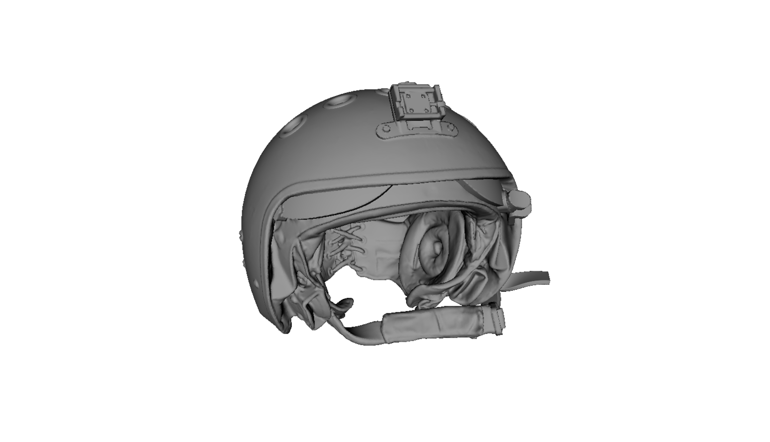 1/43 russian modern ZSh-7 pilot helmet, with detailled interior and NVG  mount