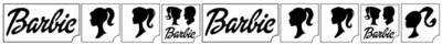 Barbie Glitter Tattoo Quarter Mark Gift Set