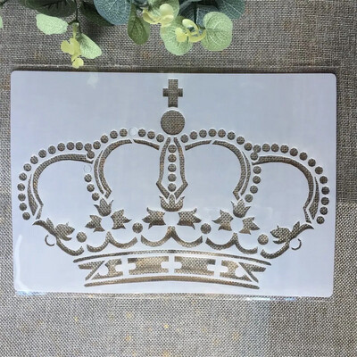 Crown Plastic Stencil Reusable A4