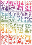 Reusable Plastic Stencil A4 Pack Of 16