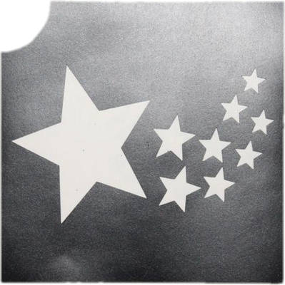 Shooting Stars Plastic Stencil Reusable A4