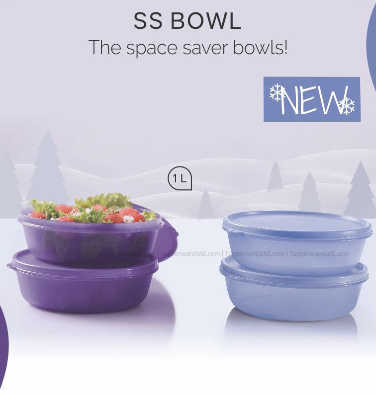 Tupperware SS Bowls 1L- Set of 2