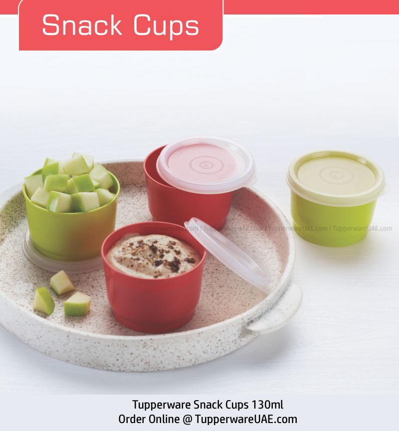 Tupperware Snack Cups 130ml - Set of 2