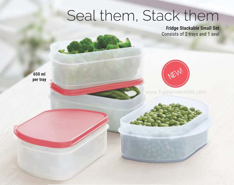 Tupperware Fridge Stackable Small Set