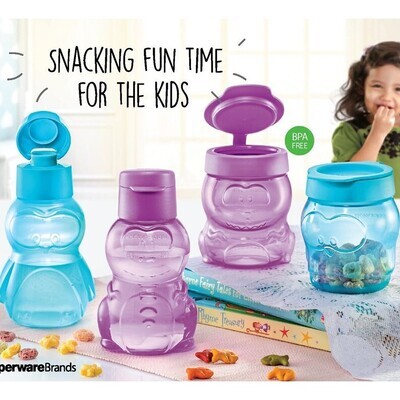 Tupperware Kids Fun Set-Bottle and Snack Cup-Set of 2