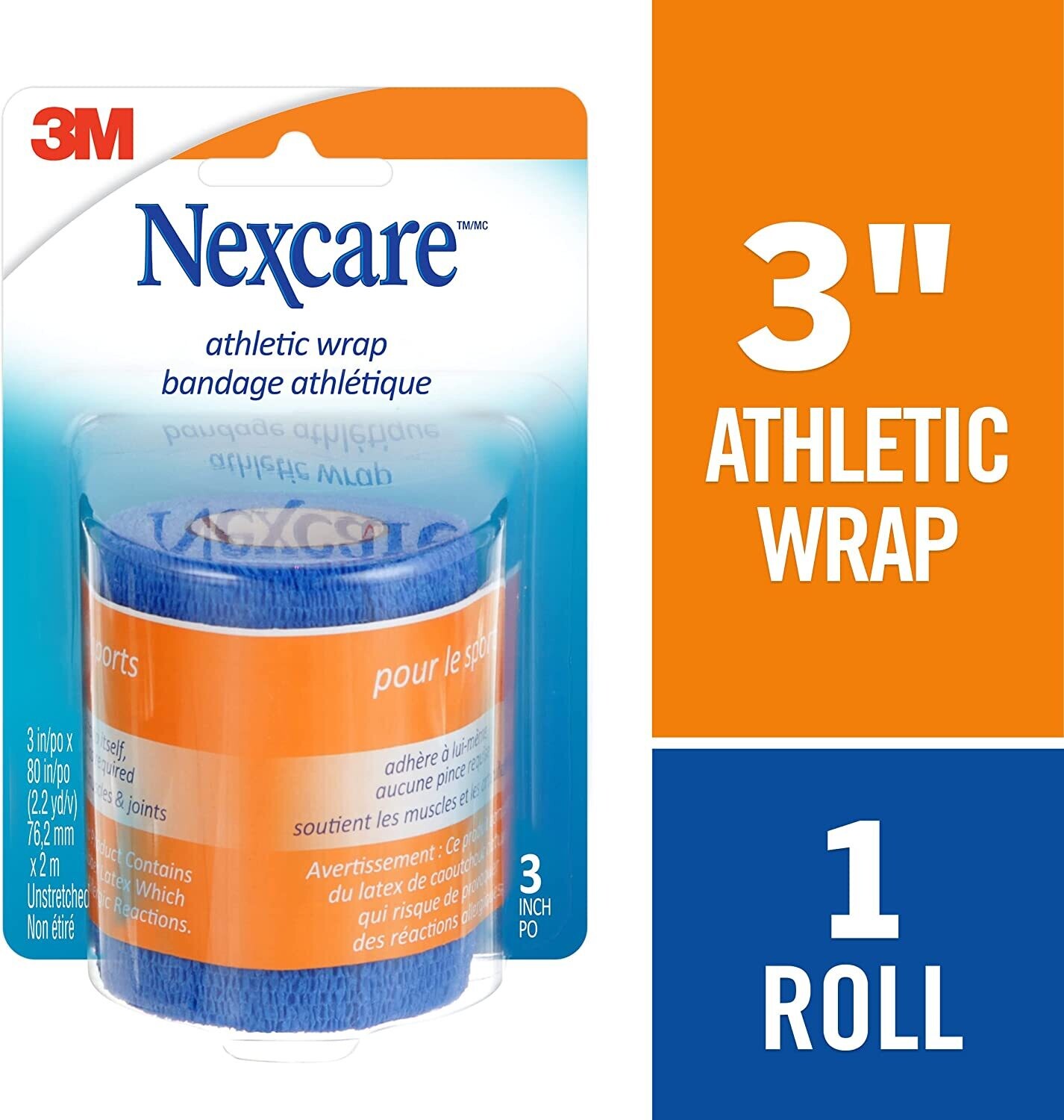 Nexcare™ Athletic Wrap - Blue