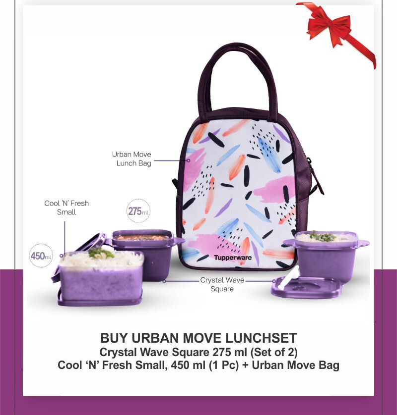 Tupperware Urban Move Lunch Set with Bag