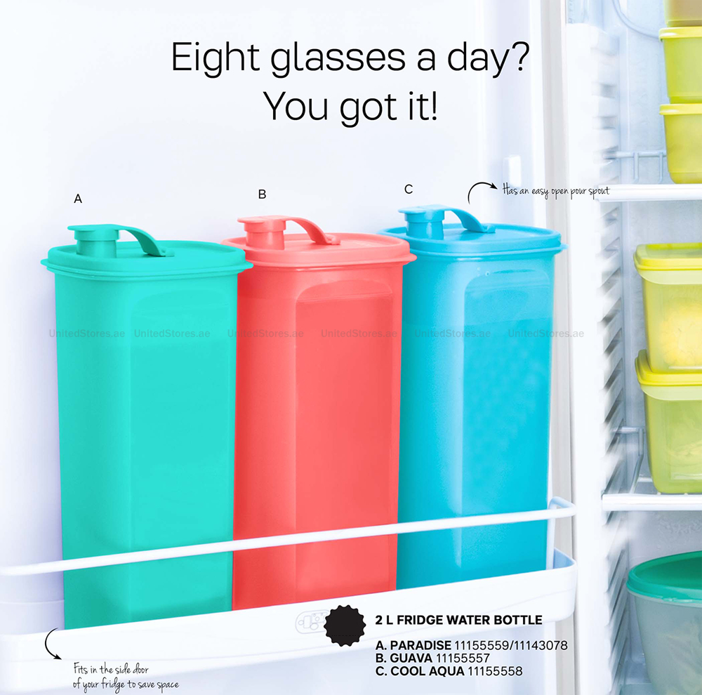 Tupperware Fridge Water Bottle 2L