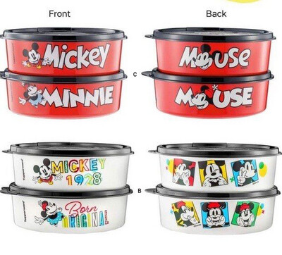 Tupperware Handi Bowls 700ml-Set of 2 - Mickey &amp; Minnie