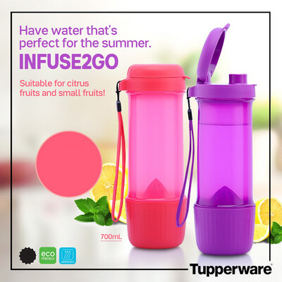 Tupperware Infuse2Go Bottle with Strap 700ml - 1pc