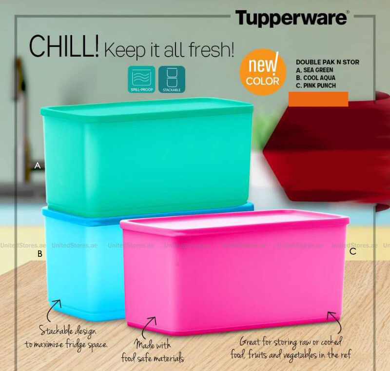 Tupperware Double Pak N Stor 3L - 1pc