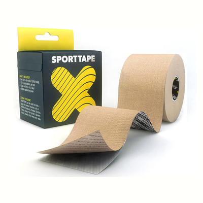 SPORTTAPE Extra Sticky Kinesiology Tape | Uncut - Single Roll (5cm x 5m) (Beige)