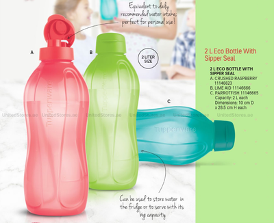 Tupperware FlipTop Bottle 2L - 1pc