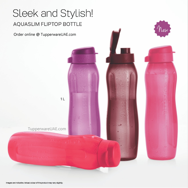 Tupperware AquaSlim Bottle 1L - 1pc