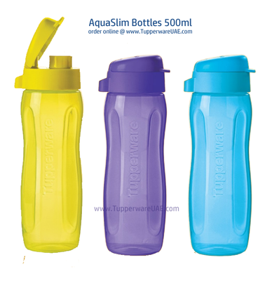 Tupperware AquaSlim Bottle 500ml - 1pc