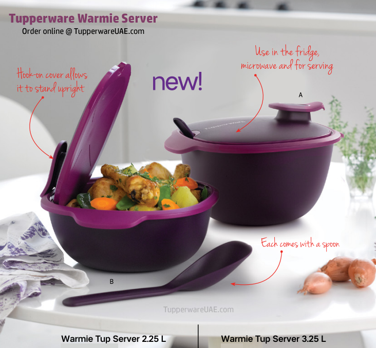 Tupperware – Recipiente térmico (Servir mantiene la comida Cálido warmie –  TUP, Púrpura : : Hogar y Cocina