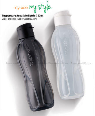 Tupperware AquaSafe FlipTop Bottle 750ml - 1pc